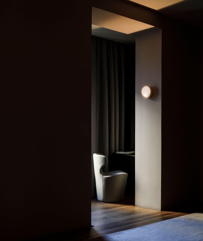 Vibia Dots 4665 wandlamp LED Ø17.5 Terra Red