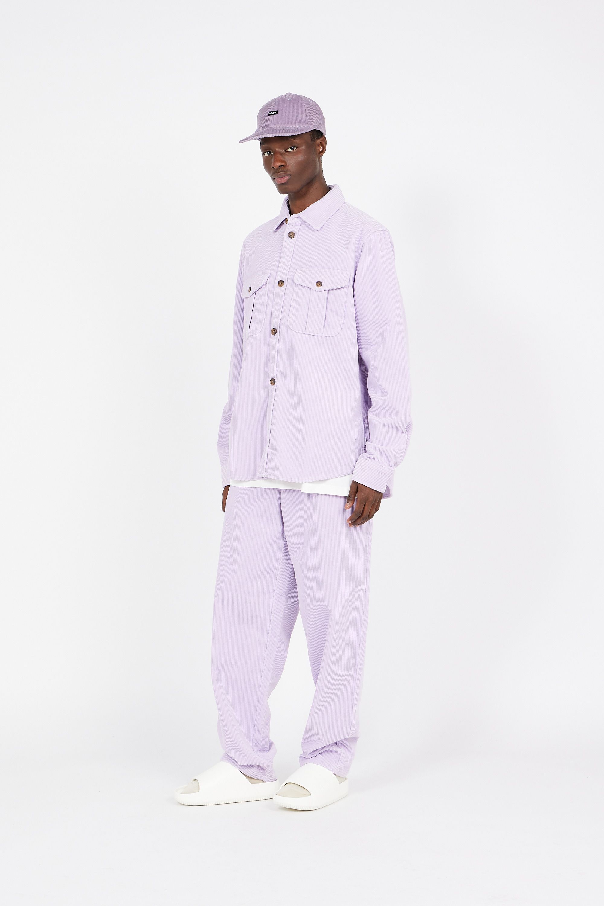 LES DEUX Veste Kody Heavy Corduroy Overshirt Violet