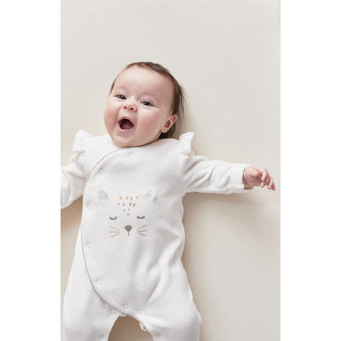 Babou & Kendi Pyjama Kendi velours écru 3 mois - NOUKIE 'S