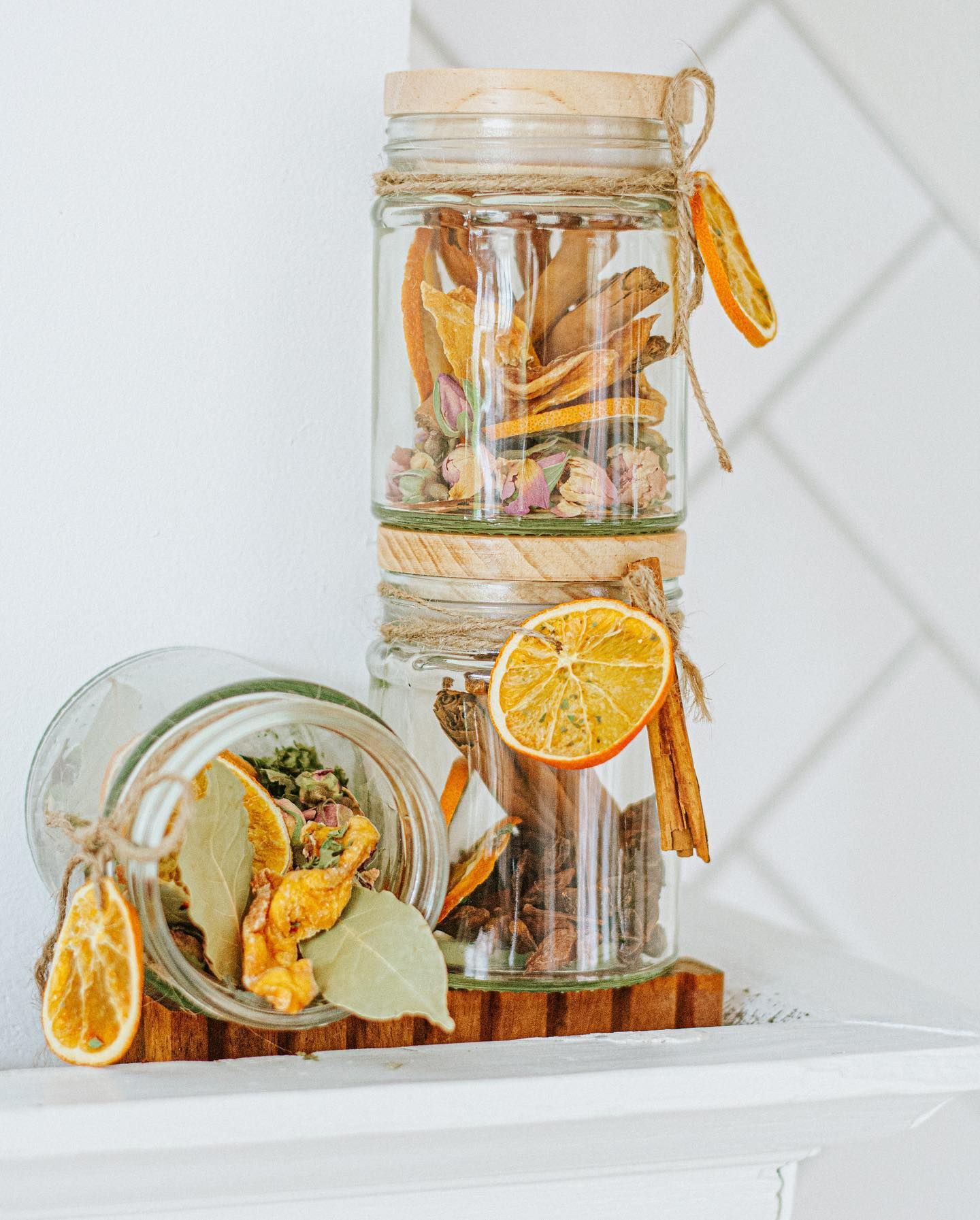 Pot met houten deksel, glas, 350 ml