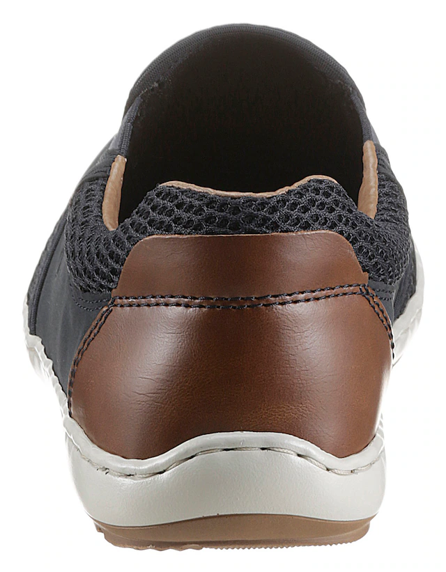 Rieker Slipper  Sommerschuh, Schlupfschuh, Freizeitschuh mit kontrastfarbenen Besätzen