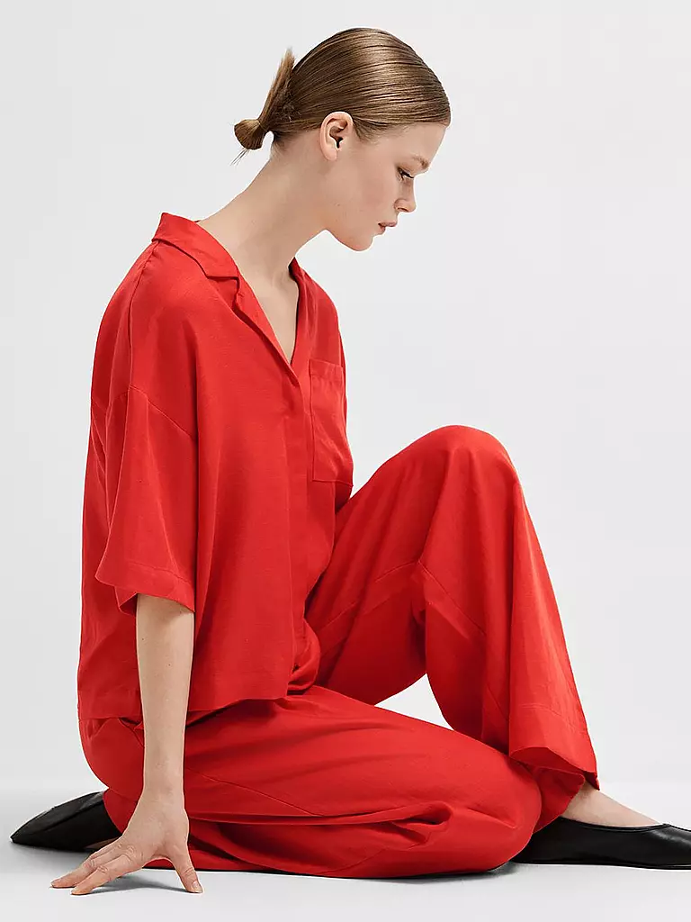 SELECTED FEMME Bluse SLFLYRA rot