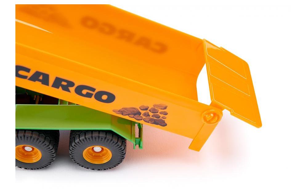Traktor Fendt 936 Vario mit Anhänger 1:50Siku Farmer Traktor Modell mit Hakenlift-Fahrgestell und Baustoffmulde