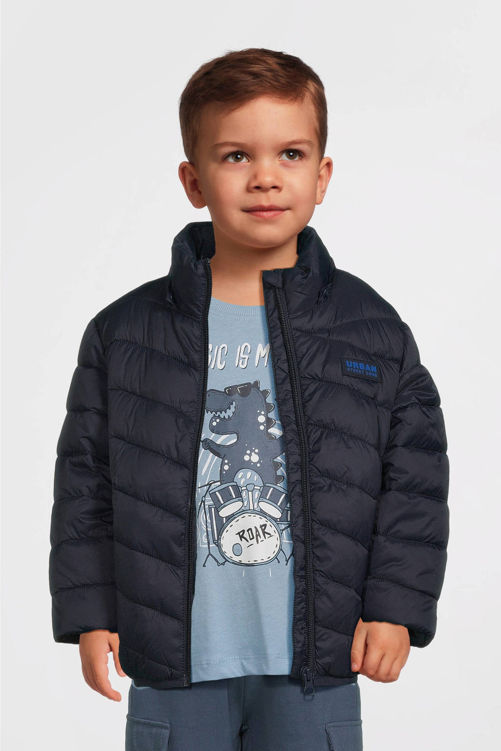 NAME IT gewatteerde winterjas NMMMONAY donkerblauw