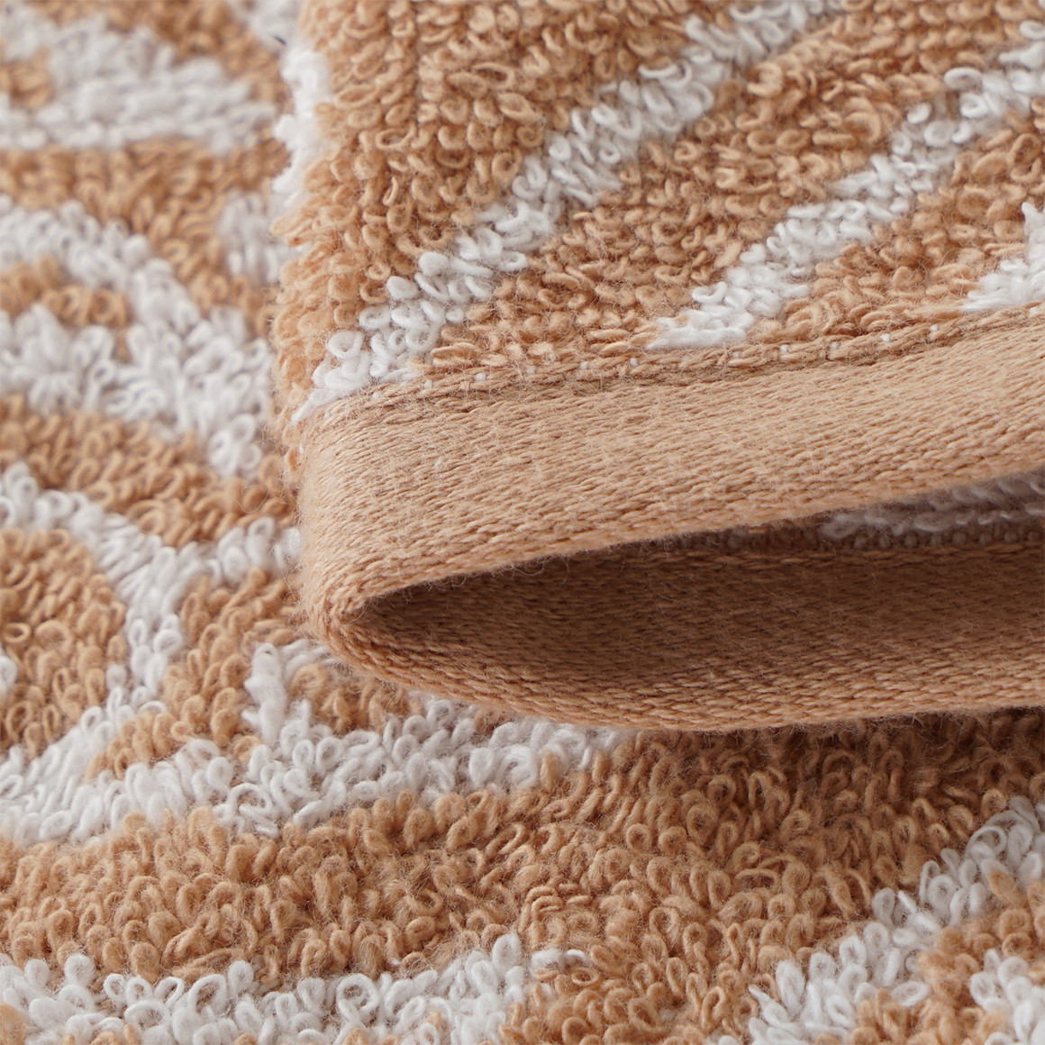 My Home Waschhandschuh mit orientalischem Muster terracotta