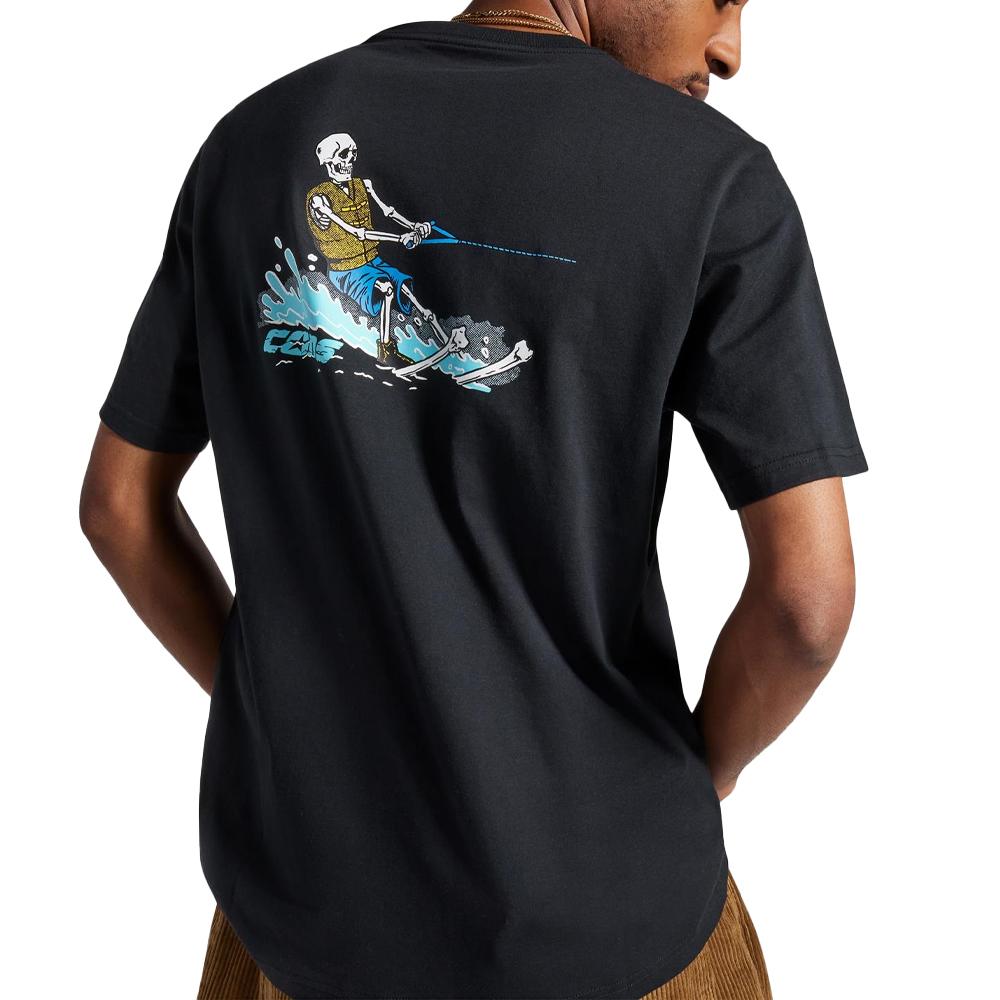 Converse T-shirt Noir/Bleu Homme Converse Skeleton