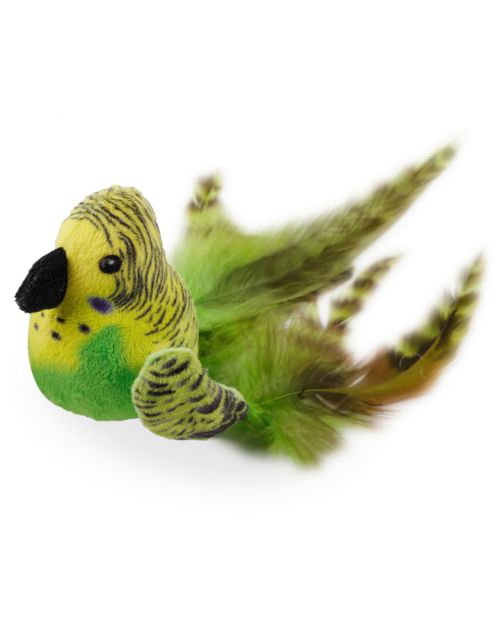 All For Paws Bouncing Bird - Kattenspeelgoed - 10x20x7 cm Assorti