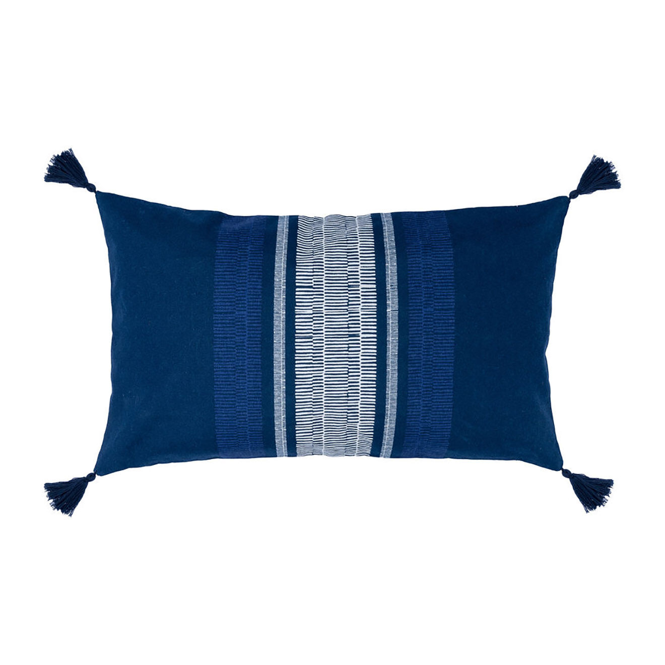 Febronie Housse de coussin Gracia bleu nuit - 50x30 cm