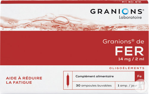 Granions De Fer Ampoules Buvables 30x2ml