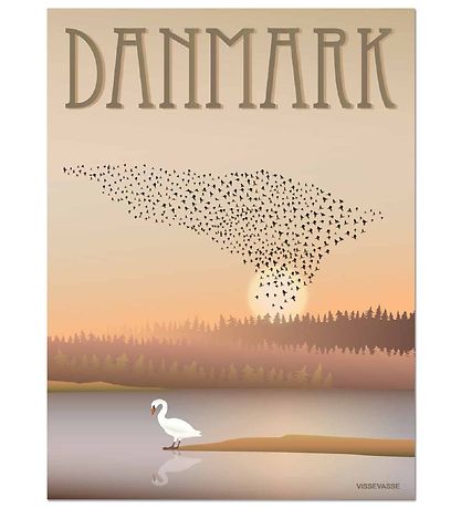 Vissevasse Plakat - 30x40 - DanMørk- Sort Sol