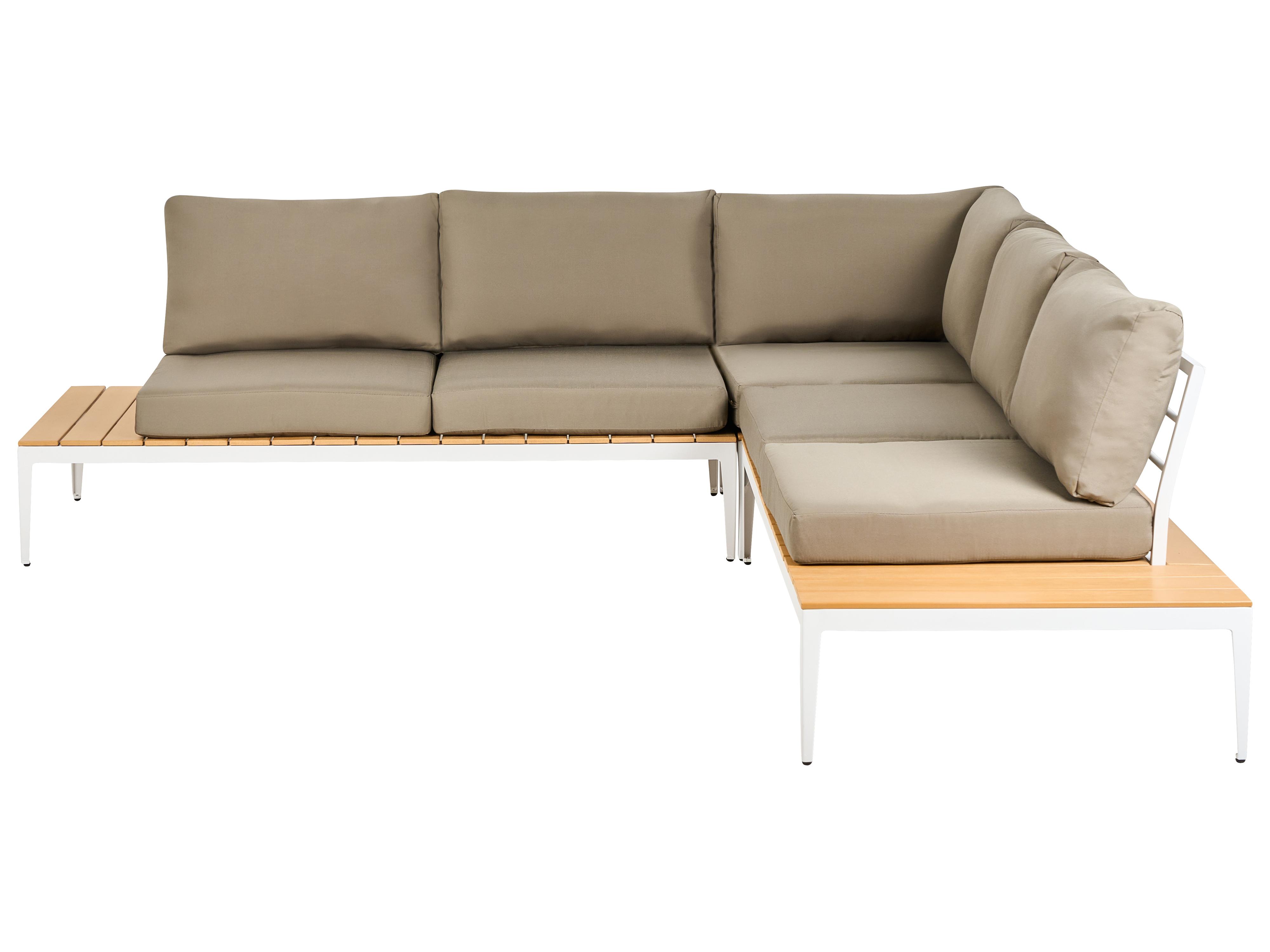 Tuin hoekloungeset met tafel 5-zits POSITANO Grijs