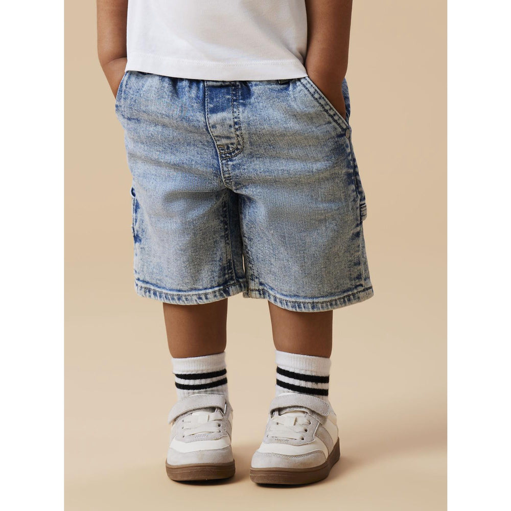 Køb Name It Light Blue Denim Nmmben Loose Dnm Bermuda 8620-Bc Noos