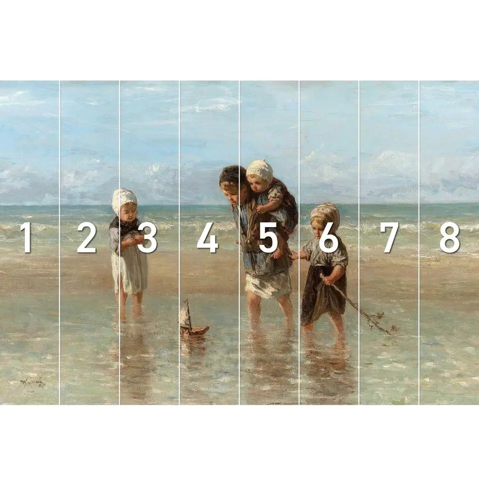 Fotobehang Israëls Kinderen der Zee - 260x384cm - Beige