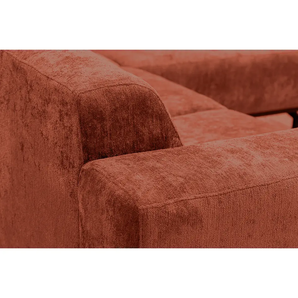 Hoekbank Lola rechts - terracotta