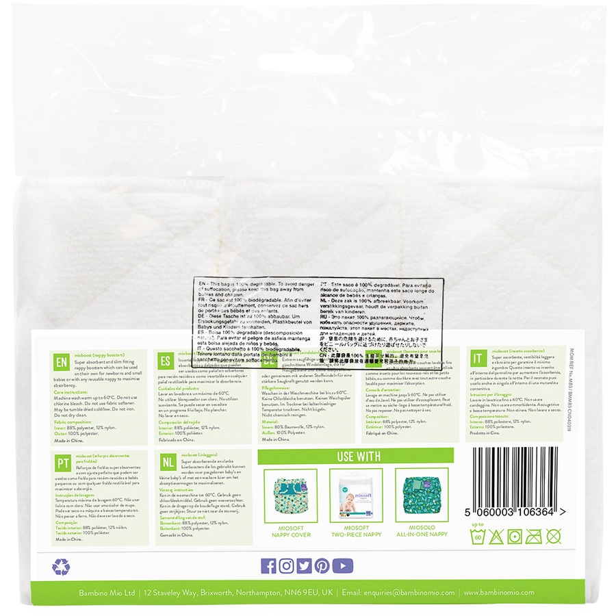 Bambino Mio Saugeinlage mioboost classic, 3er Packung, Weiß