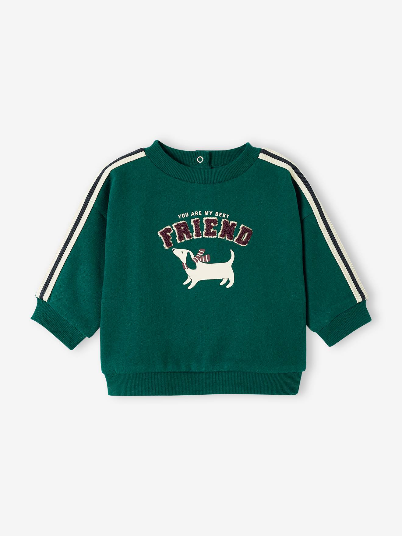 Moletom verde de lã para bebê