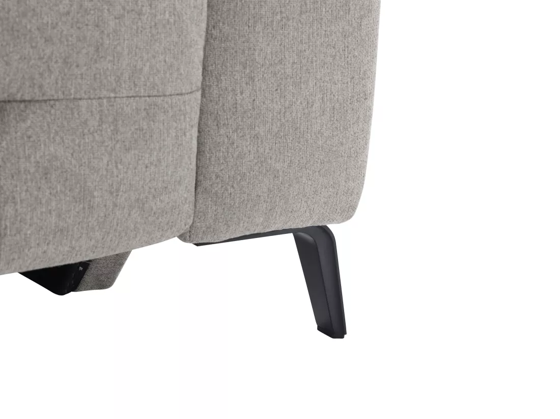Fauteuil relax électrique en tissu gris CLODI