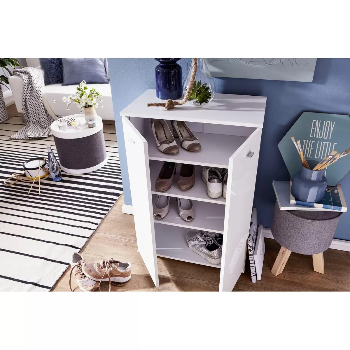 Schuhschrank Murcia weiss