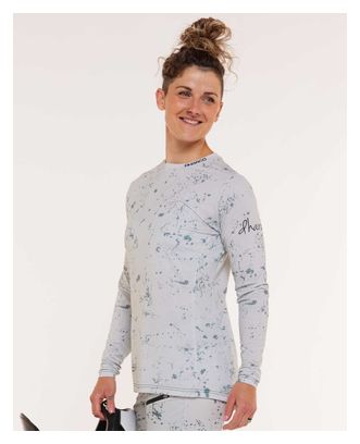 Maillot Manches Longues Femme Dharco Race Gris/Vert