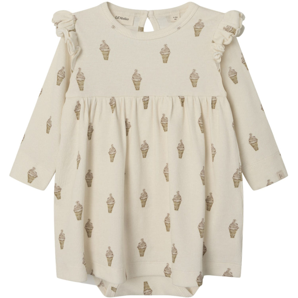 Køb Lil'Atelier Turtledove Ice Cream Gavo Enk Body Kjole