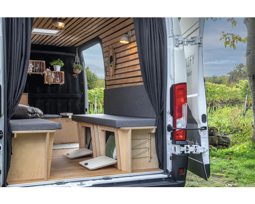 Buildify Campingbox Marco bedsysteem, lengtesymmetrisch, voor Ducato/Crafter/Sprinter, 1900x950x465 mm (LxBxH) (zonder montage- en bevestigingsmateriaal)