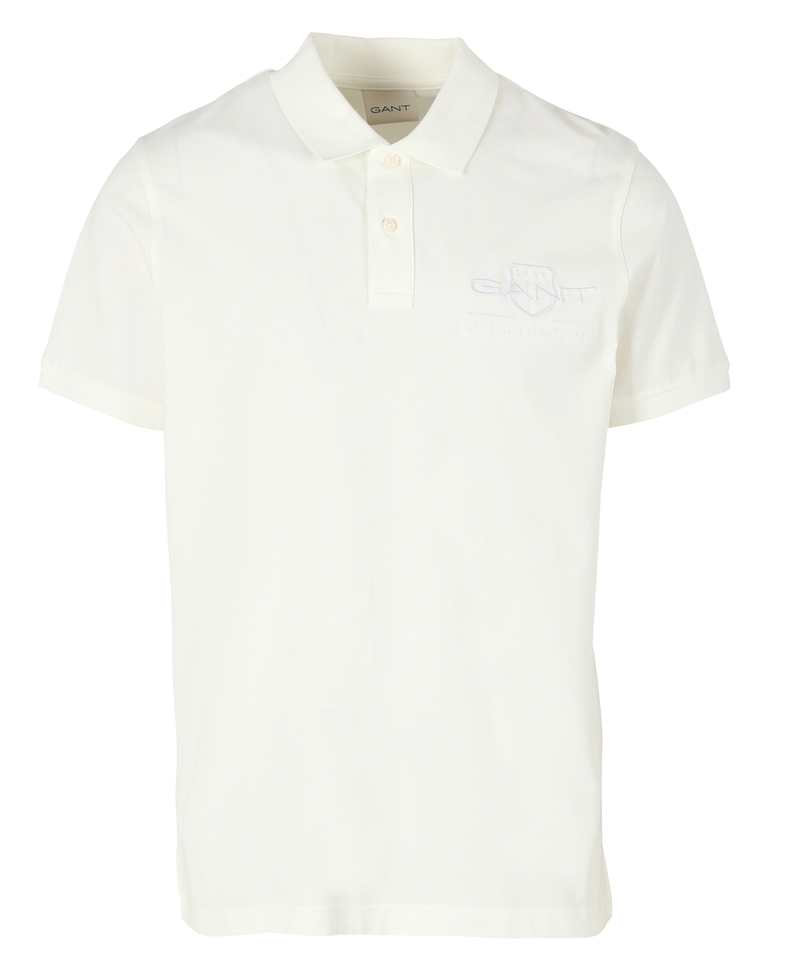 Polo droit en coton | Beige