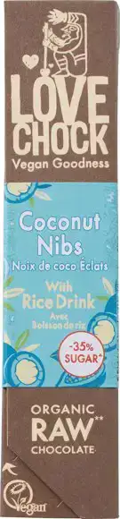 RAW vegan chocolade Coconut Nibs