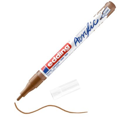 Edding 5300 - Marqueur acrylique - noisette