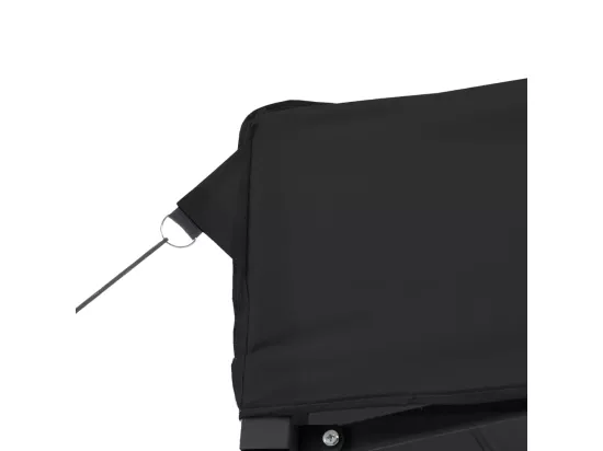Tente de réception pliable escamotable noir 440x292x315 cm