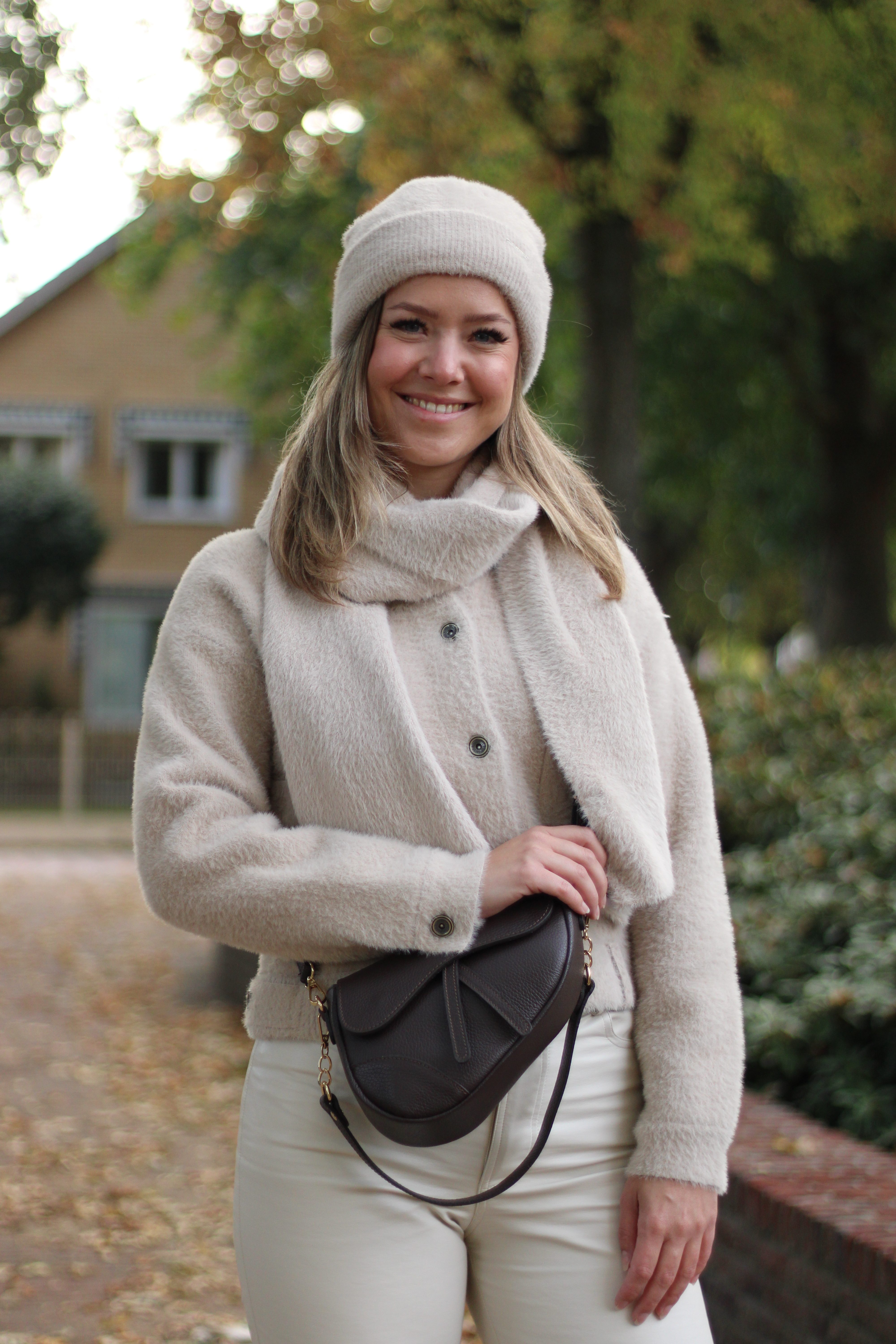Rino & Pelle - Leah Knitted Scarf - Stone