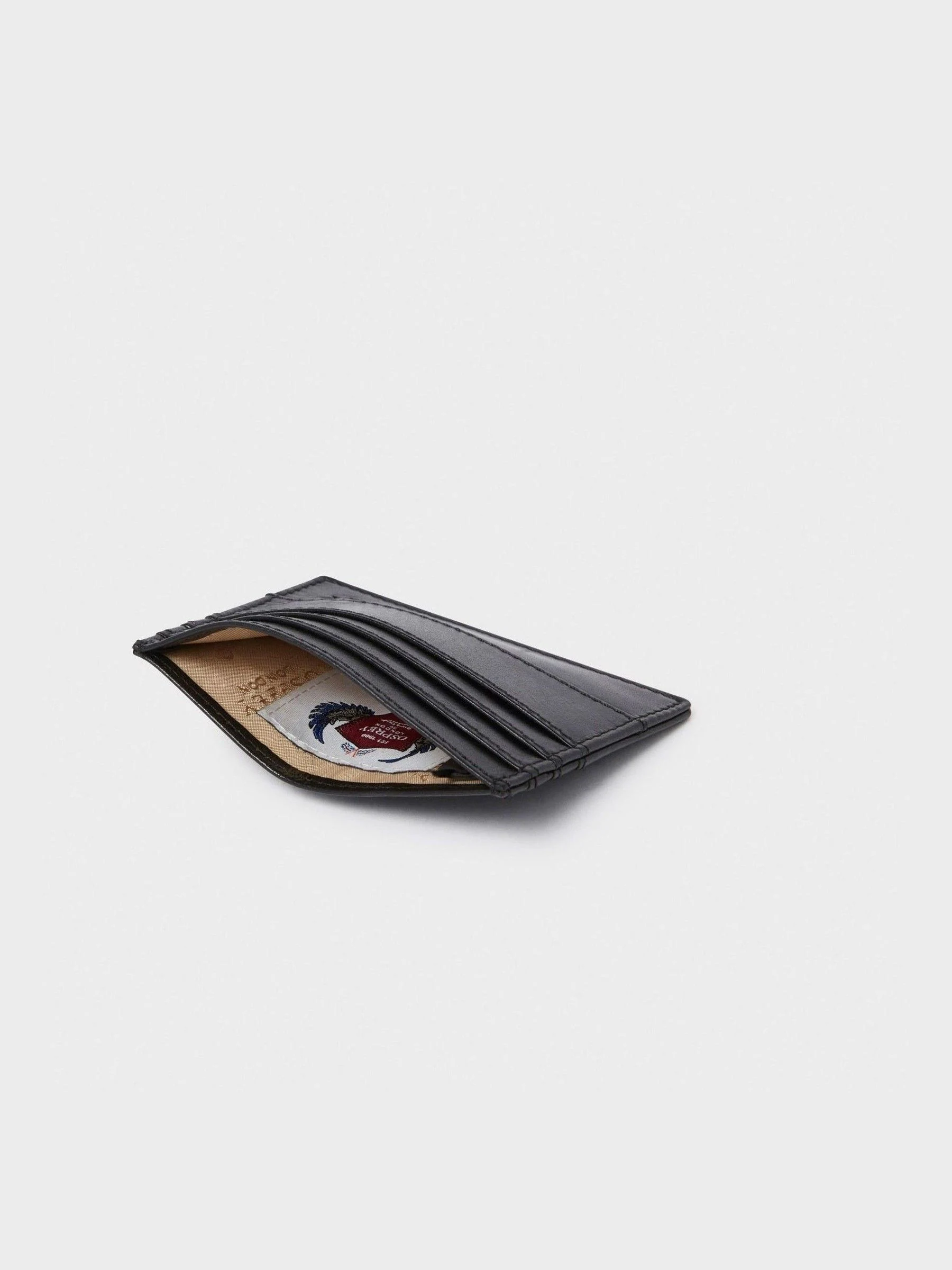 Zwart - Osprey London The London Leather Card Pouch