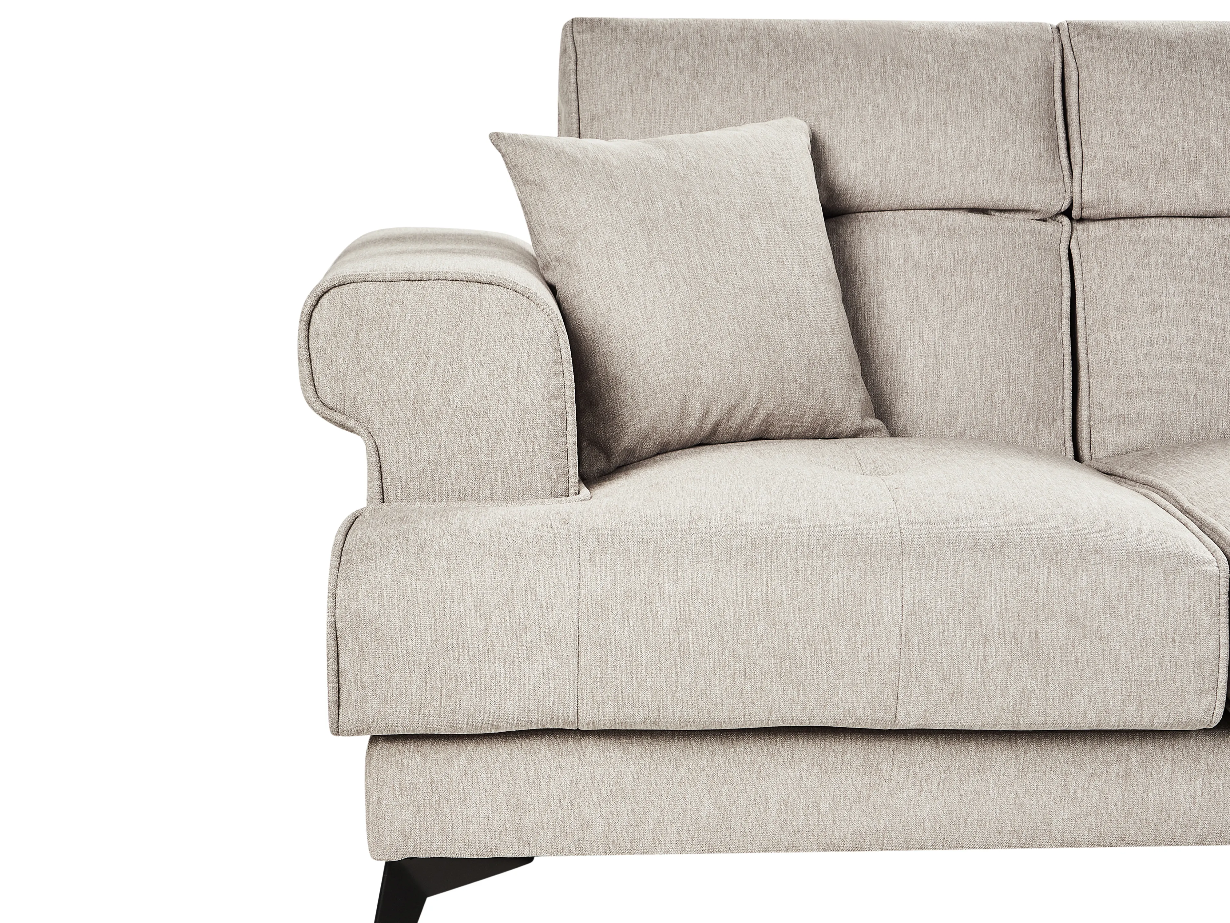 Bank 2-zits SKIVE Stof Taupe