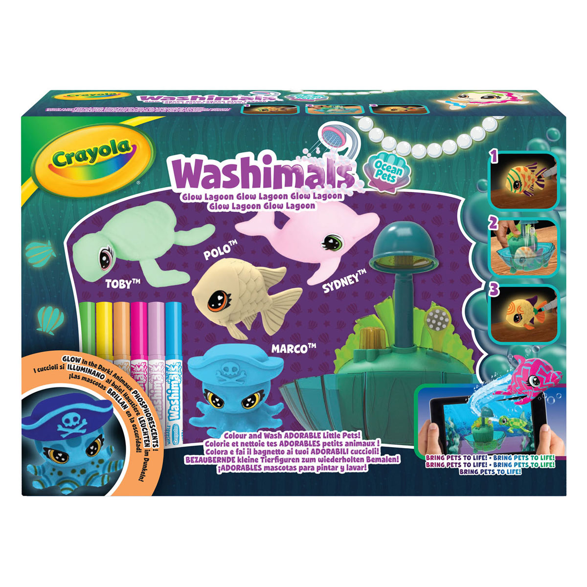 Crayola Washimals Ocean Glow Lagoon Speelset
