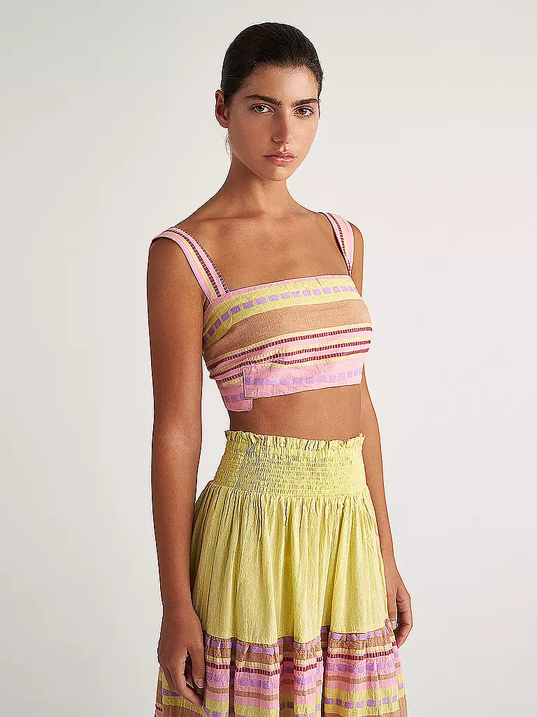 PEARL & CAVIAR Top Cropped Fit ZAKAR pink