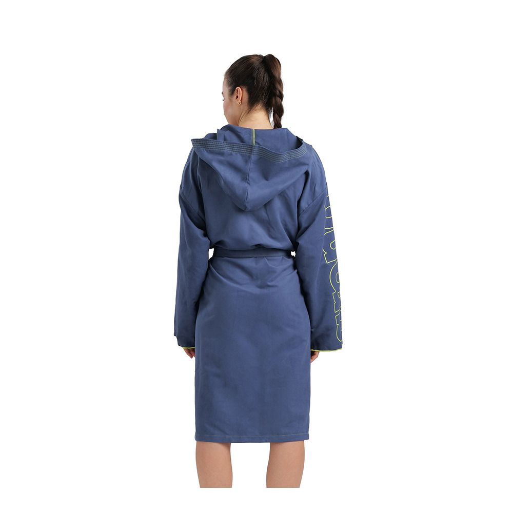Arena ZEAL PLUS - Peignoir navy/lime