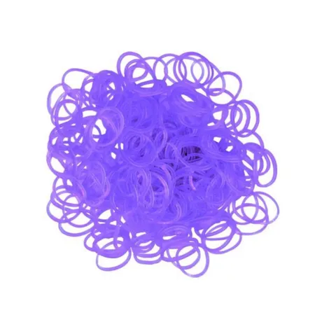 Idena Rainbow Loom / 600 Gummibänder + 24 Clips / Farbe: lila