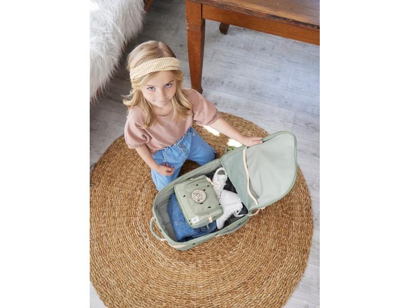 Lässig Reisetrolley Happy Prints Light Olive Wasserabweisender Kinderkoffer