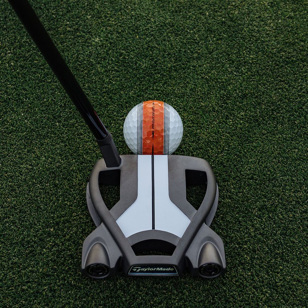 Tour Response Stripe Golfball Hvit/Oransje