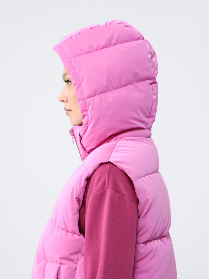 Colete curto acolchoado - Rosa