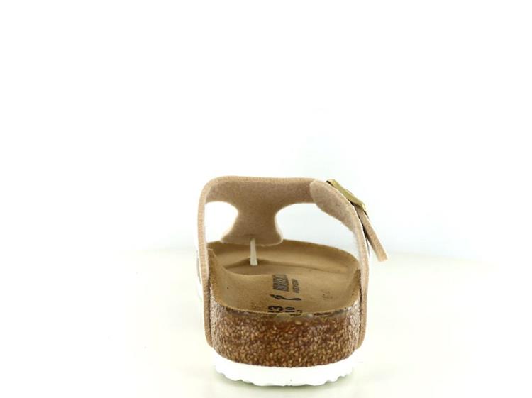 Birkenstock Gizeh Kids BS shiny snake cream