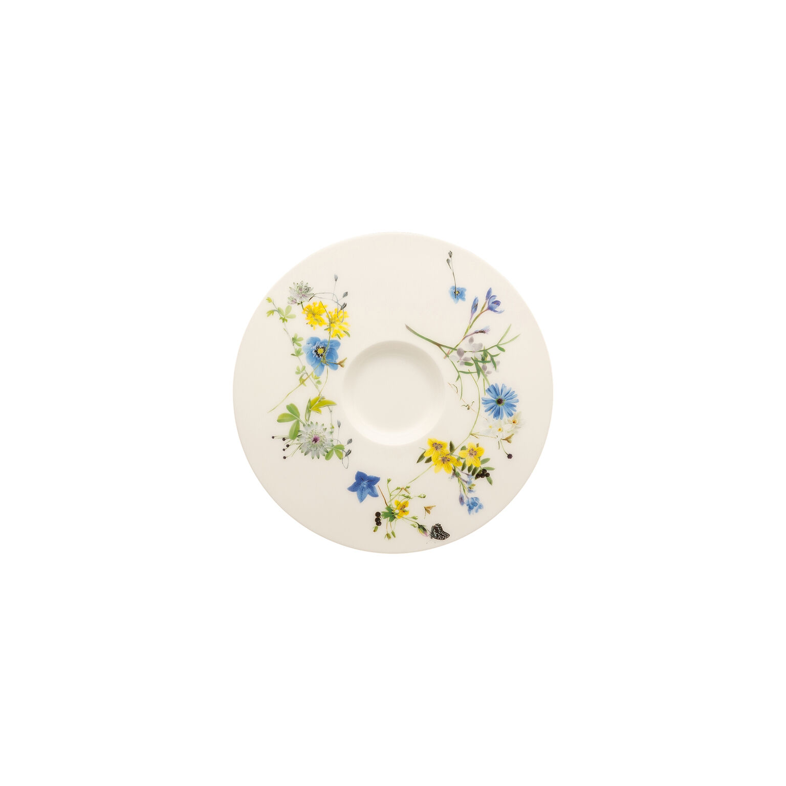 Brillance Bone China Fleurs des Alpes Kaffee-Untertasse