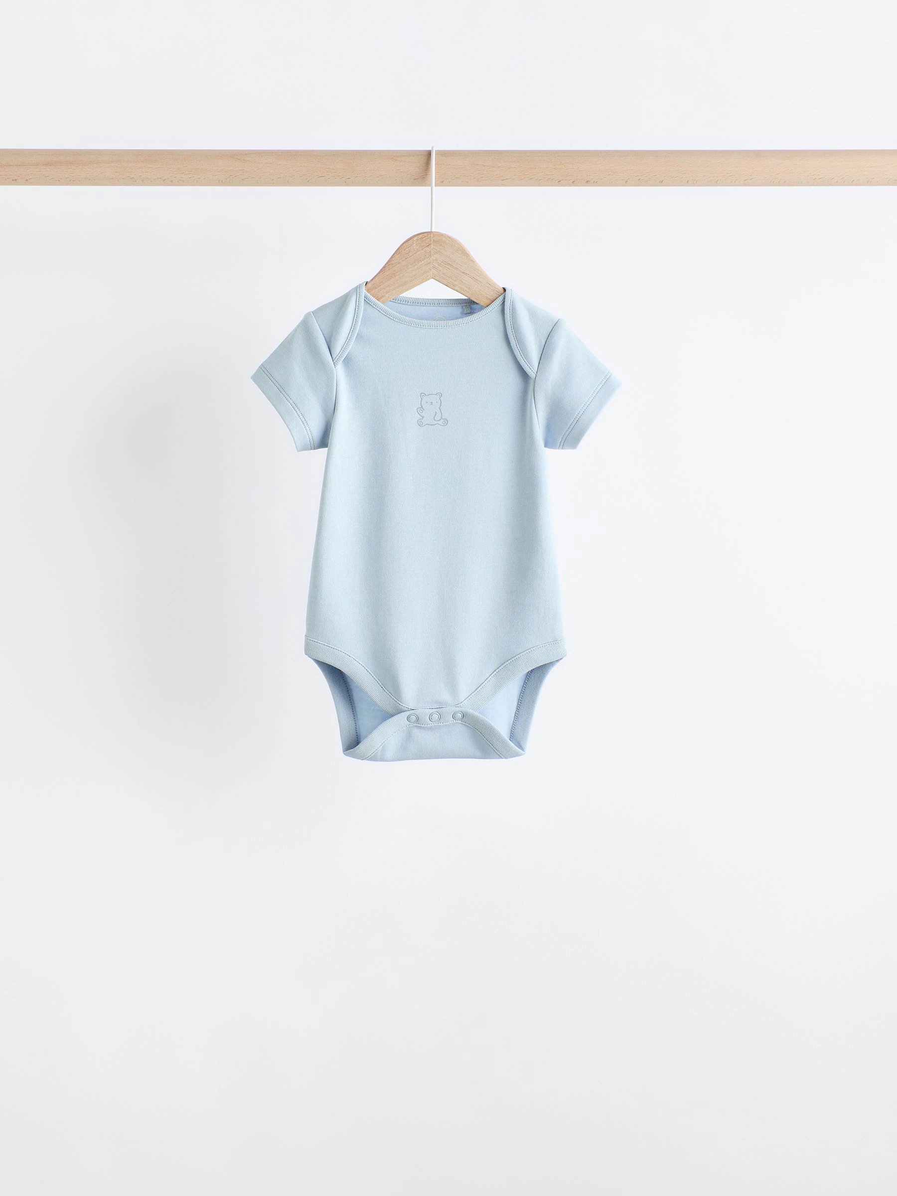 Blauw met beren - Set van 5 babyrompertjes