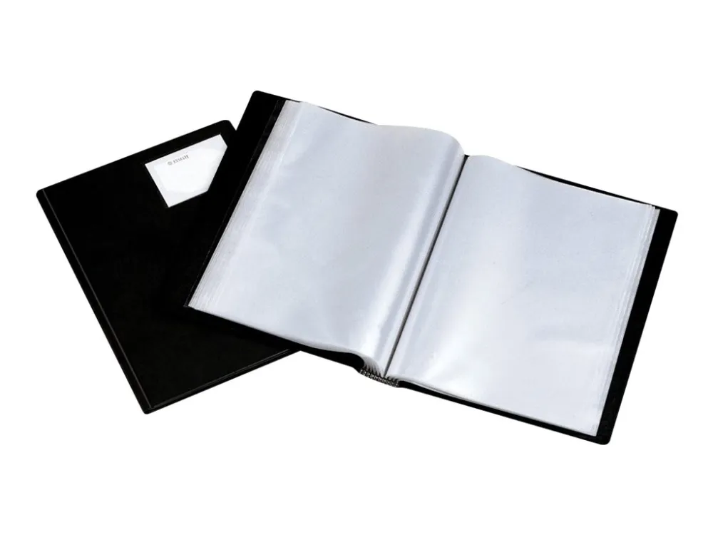 Displaybog Esselte A4, 24 lommer Sort - (5 stk.)
