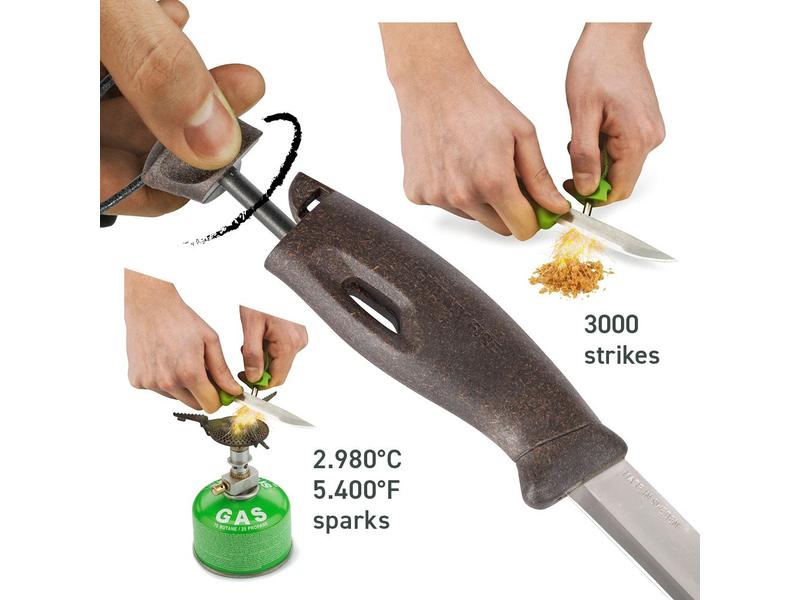 LIGHT MY FIRE Swedish FireKnife BIO 2in1 cocoshell Mehr als ein Messer, mehr als ein Feuerstarter