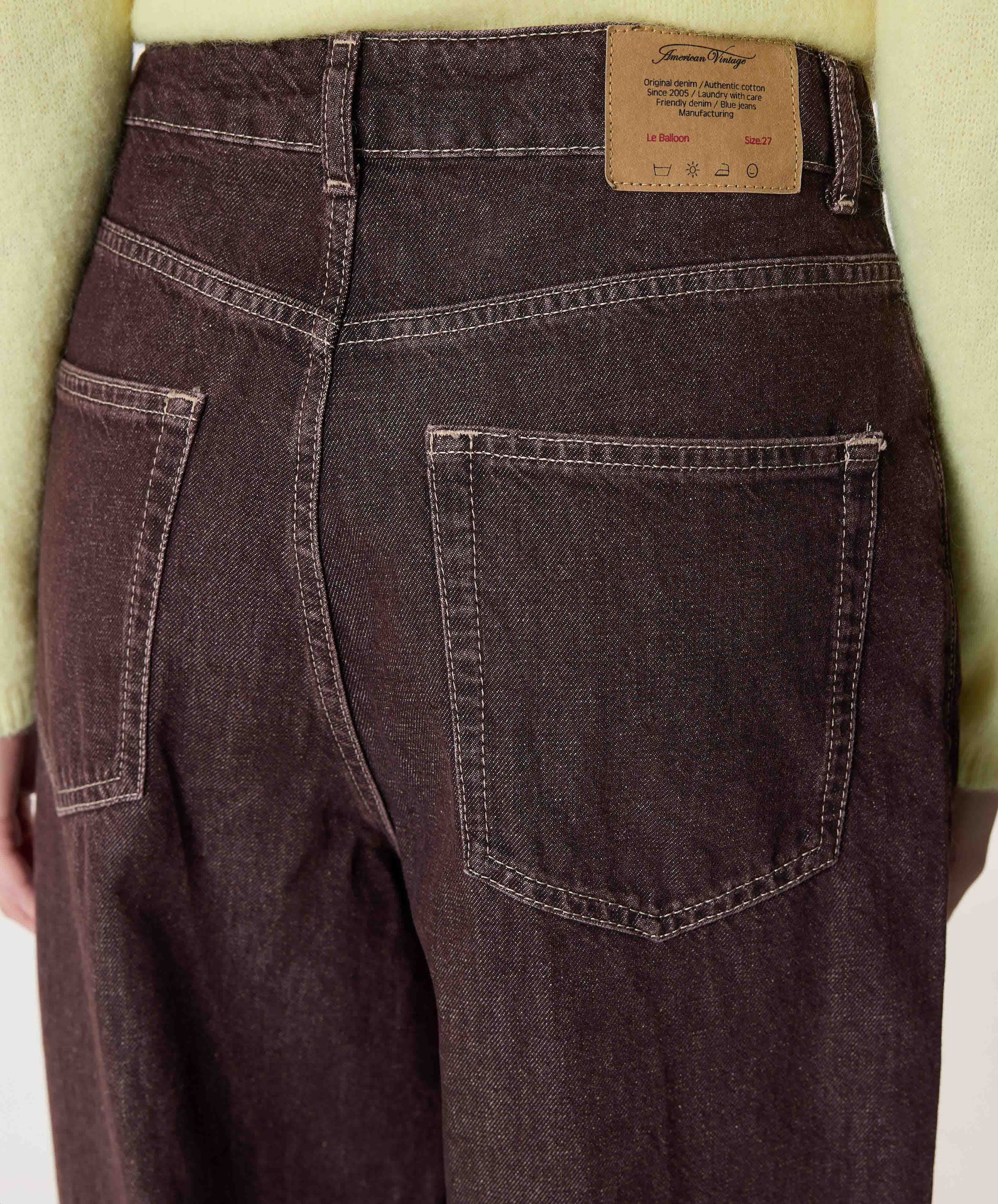 American Vintage Oshow dames broek bruin