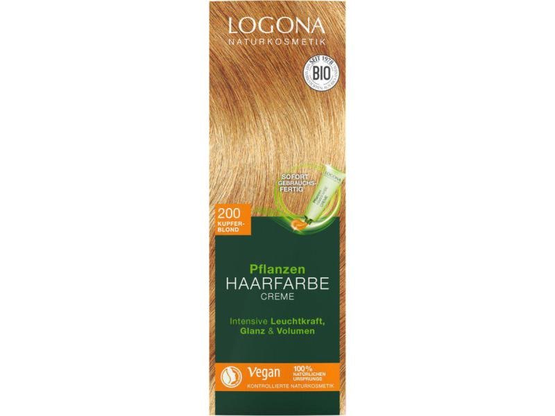 Logona Haarcoloration PHF 200 Kupferblond 150 ml Haarfarbe-Creme natürlichen Ursprungs