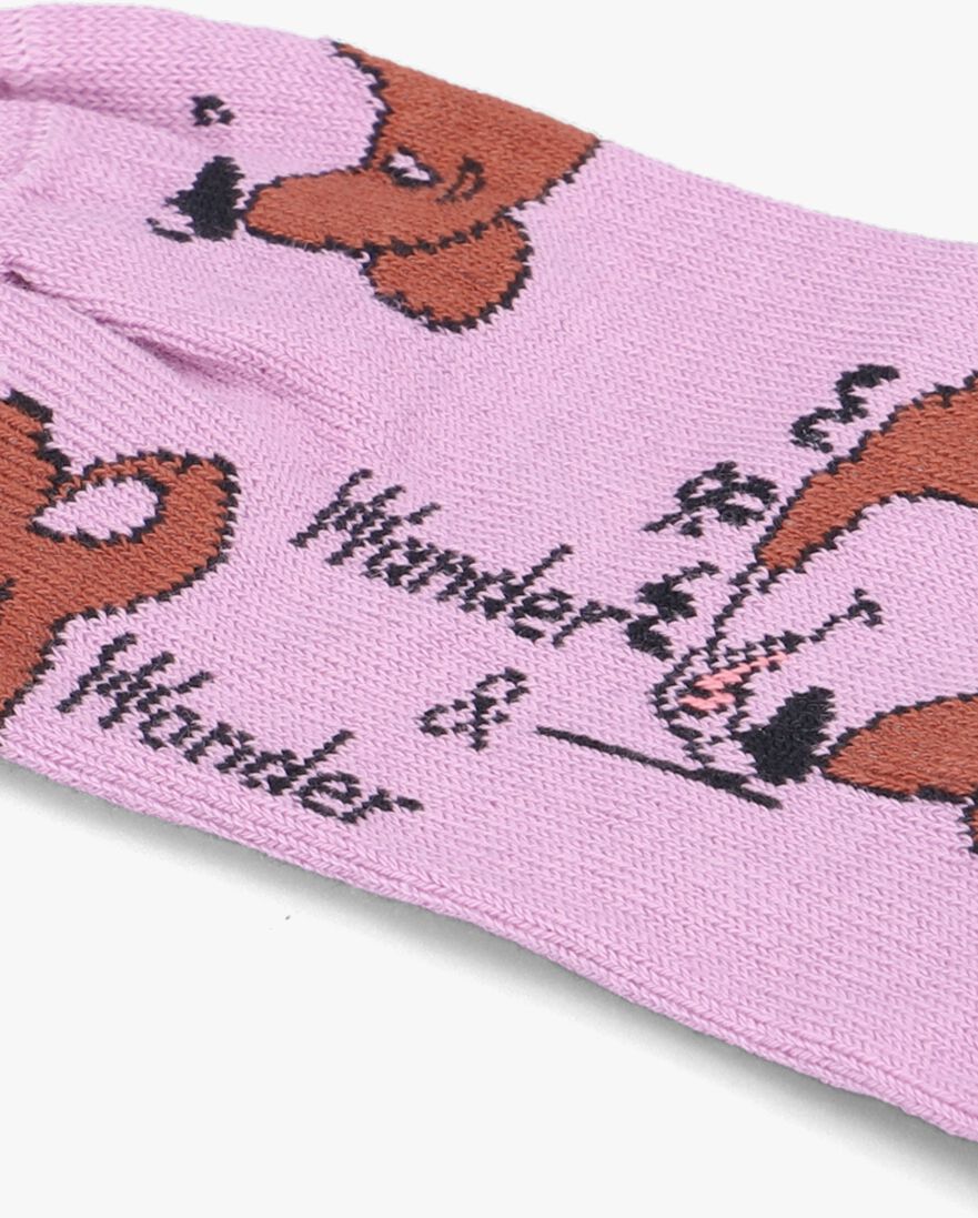 WANDER & WONDER lichtroze wander & wonder sokken bear socks