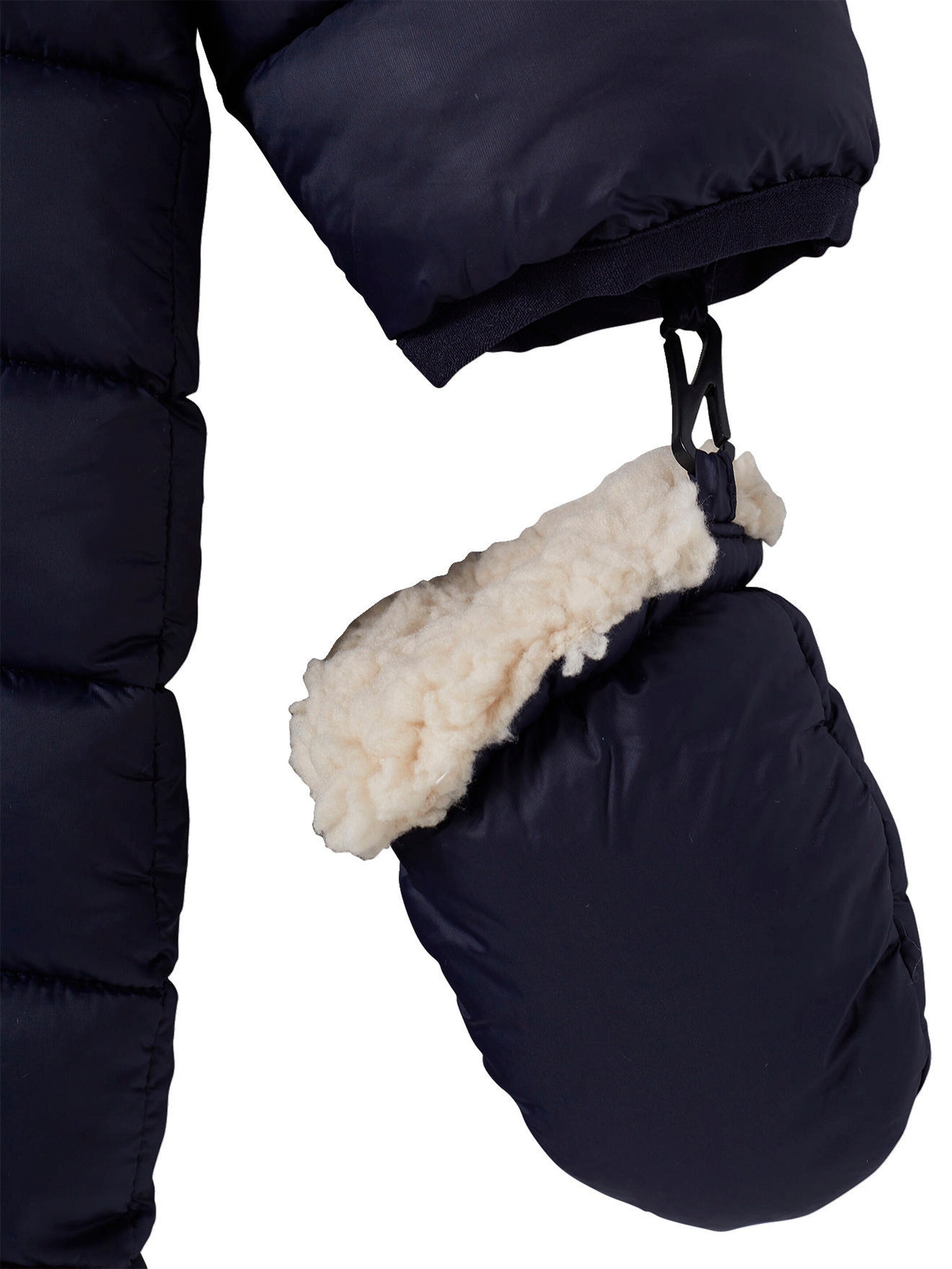 Vertbaudet Baby Winter-Overall, Colorblock nachtblau