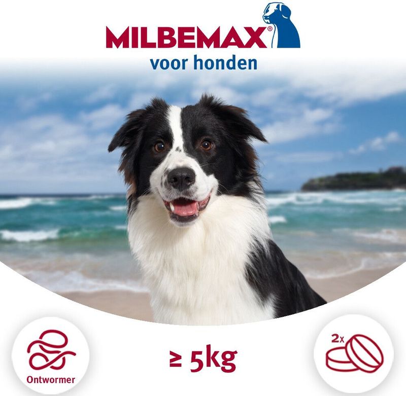 Milbemax Ontworming Tabletten Hond 5 - 75 kg 2 tabletten