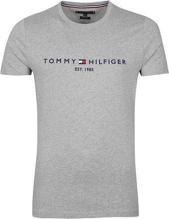 Tommy Hilfiger Logo T-shirt Grijs MW0MW11465-501 kopen